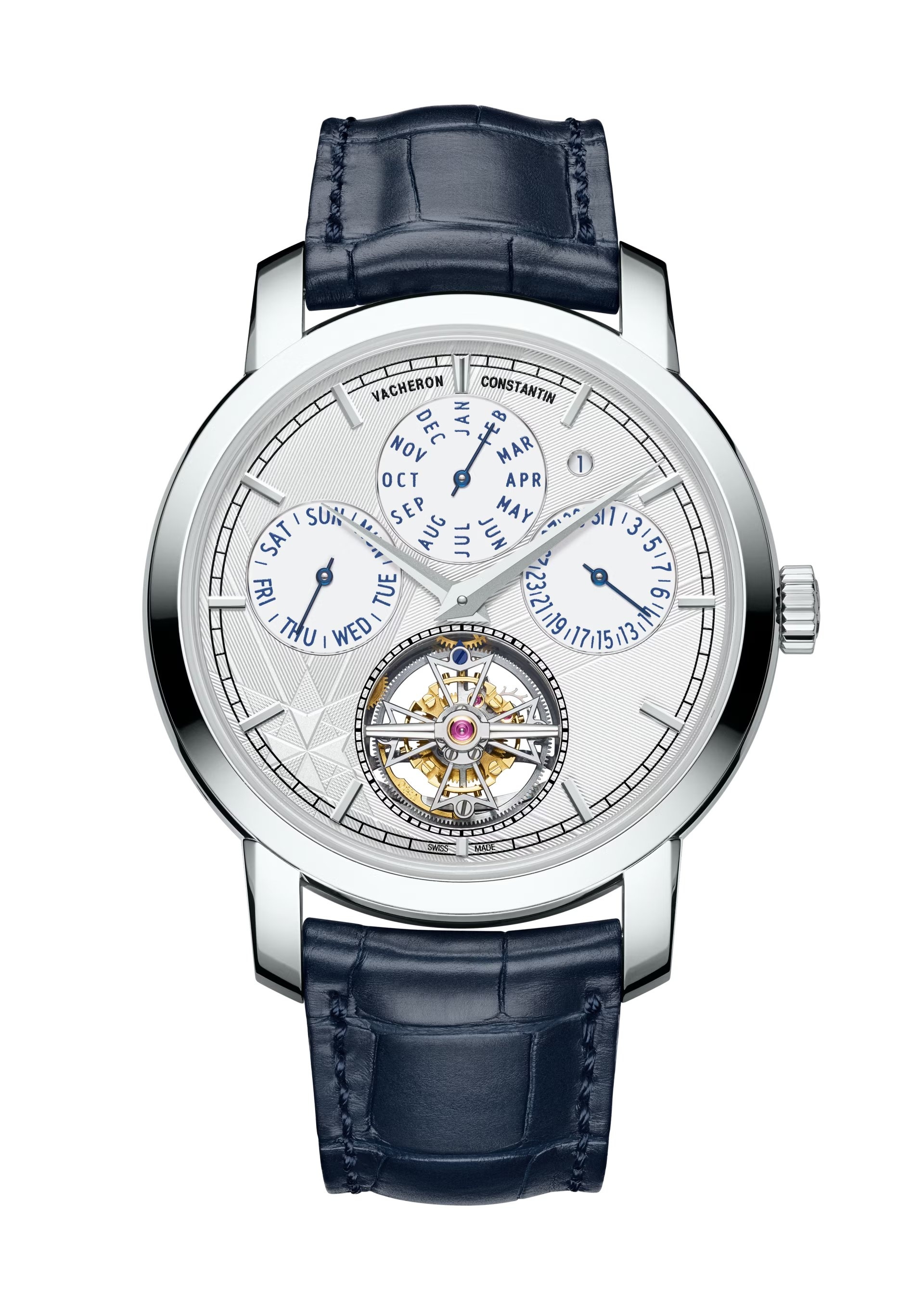 Vacheron Constantin 6300T/000P-H056 : Traditionnelle Tourbillon Perpetual Calendar Platinum / Silver