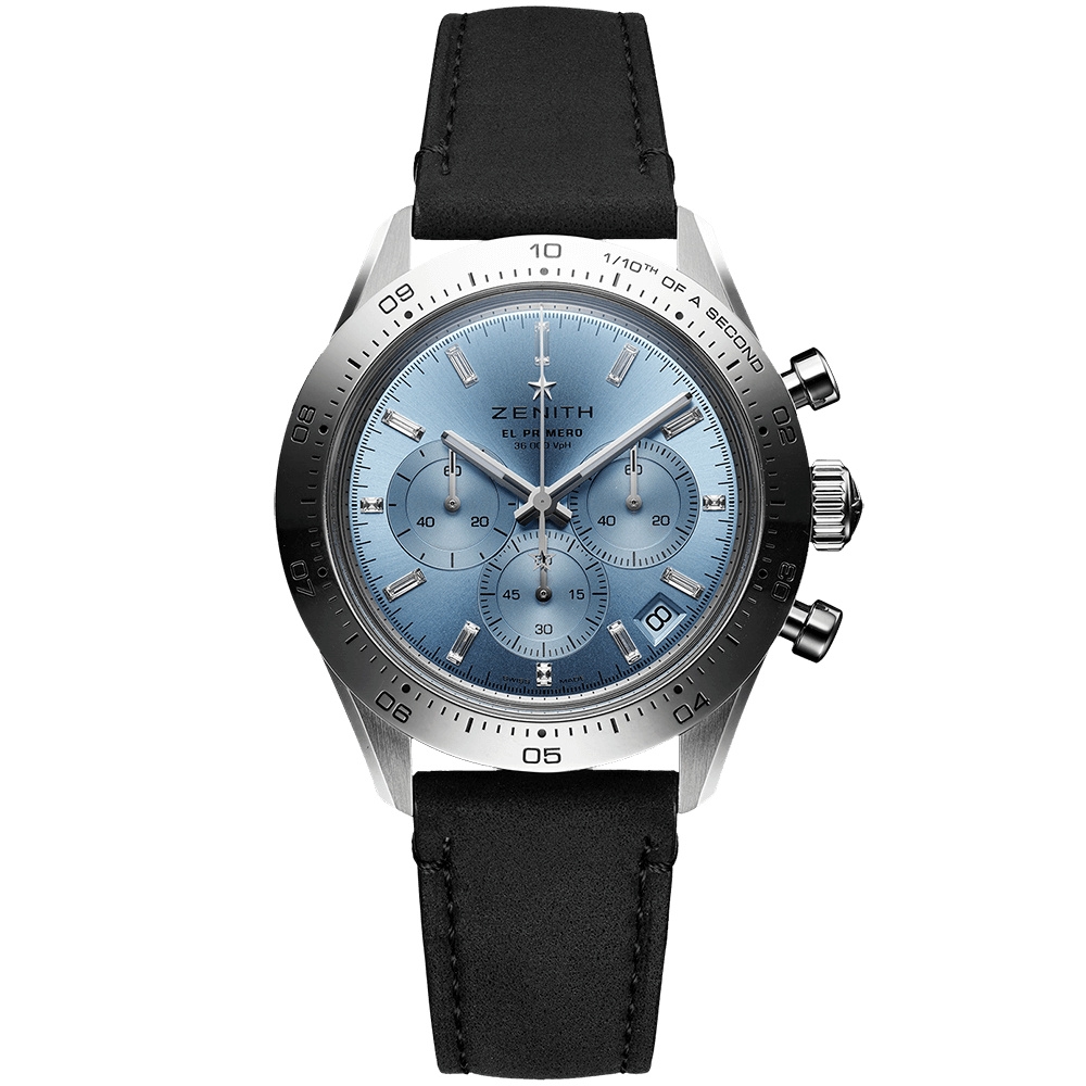 Zenith 65.3103.3600/53.C920 : Chronomaster Sport Yoshida White Gold / Aqua  Blue