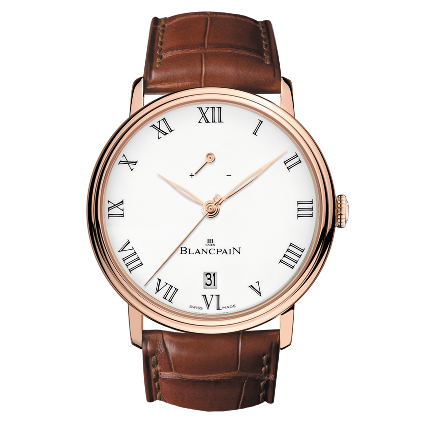 Blancpain 6613-3631-55B : Villeret 8 Jours Manuelle Red Gold / Enamel