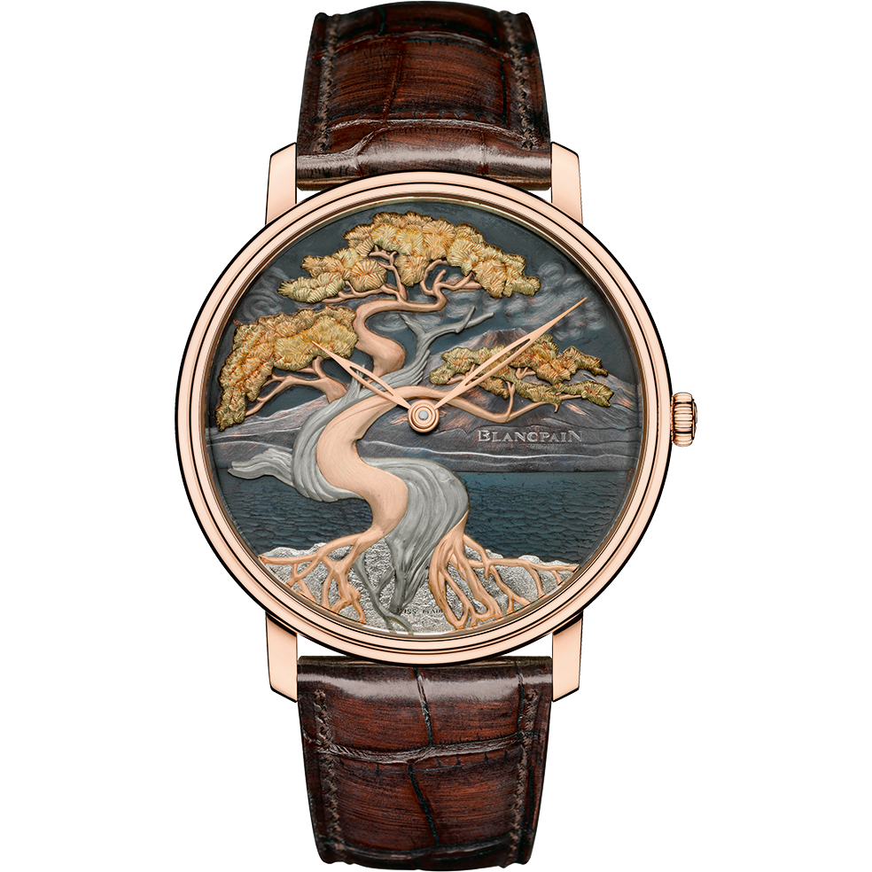 Blancpain 6615-3616-55B - 2 : Villeret Manuelle Piece Unique Shakudō Pine Tree