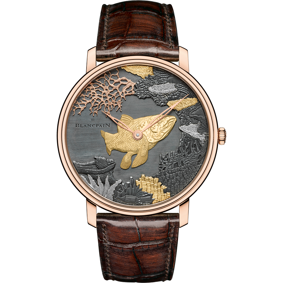 Blancpain 6615-3616-55B - 3 : Villeret Manuelle Piece Unique Shakudō Pine Tree