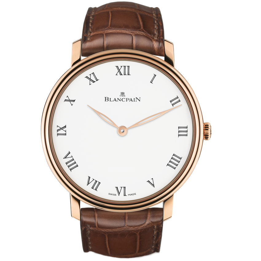 Blancpain 6615-3631-55B : Villeret Manuelle Piece Unique Grande Décoration / White Enamel