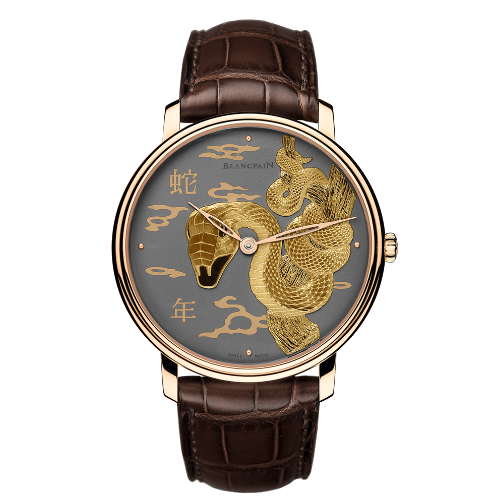 Blancpain 6615B-3612-55B  : Villeret Manuelle Piece Unique Damasquinée Snake