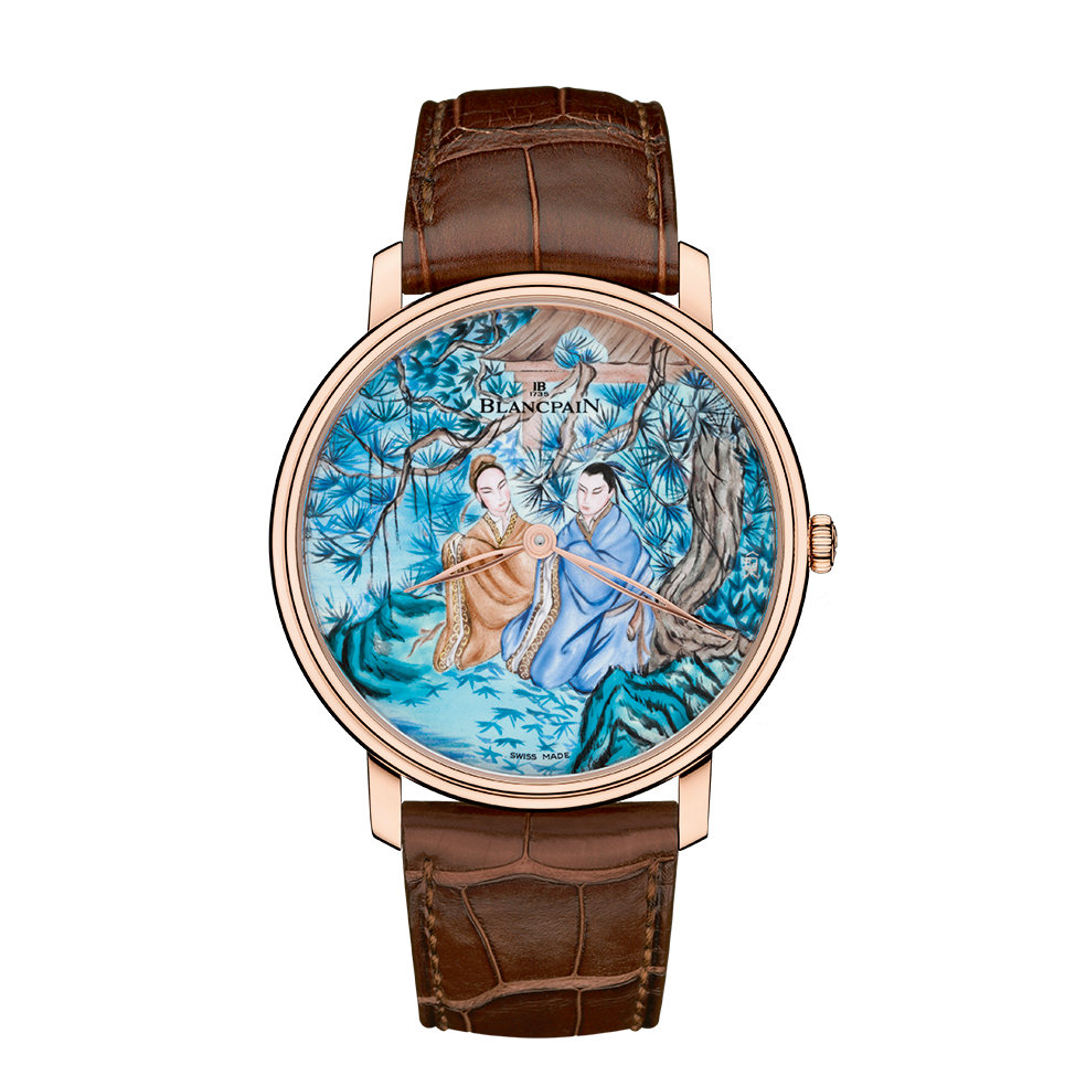 Blancpain 6615C-3631-55B - 3 : Villeret Manuelle Piece Unique Grand Feu Men in Garden