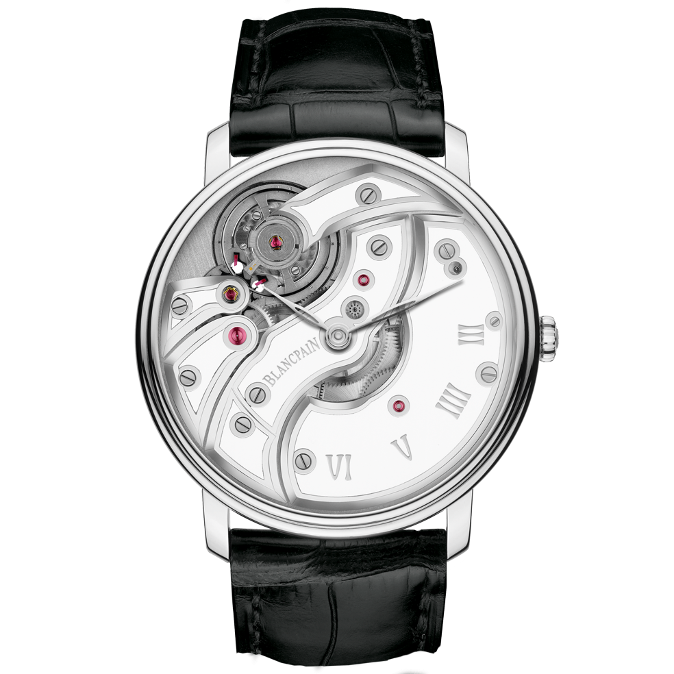 Blancpain 6616-1527-55B : Villeret Mouvement Inversé White
