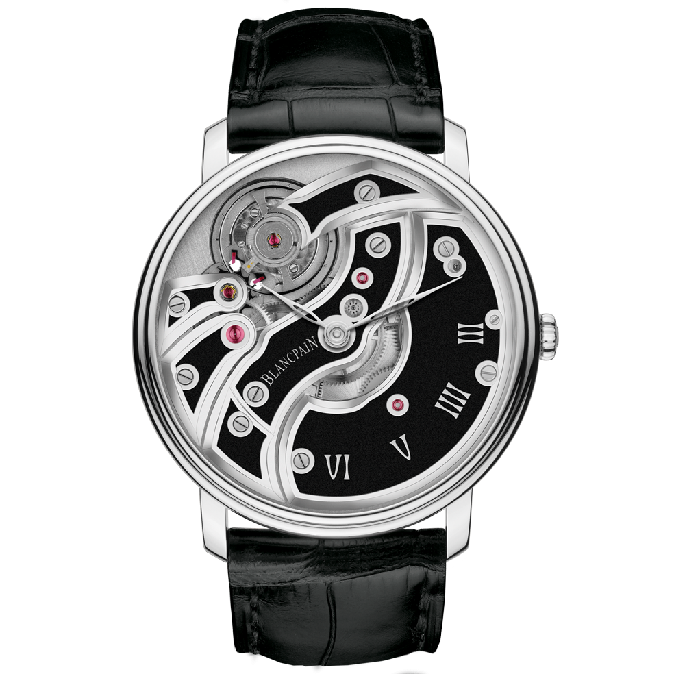Blancpain 6616-1530-55B : Villeret Mouvement Inversé Black