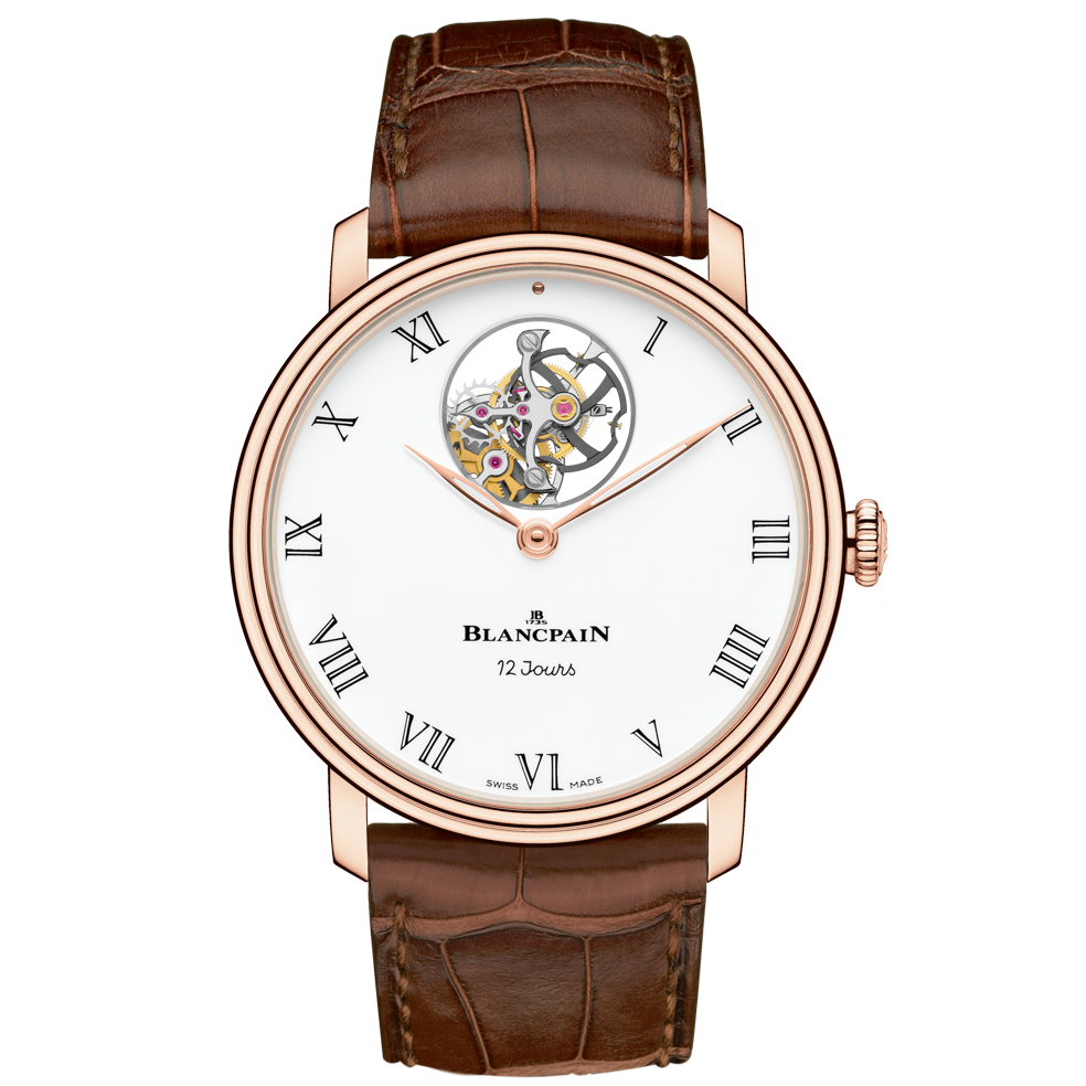 Blancpain 66240-3631-55B : Villeret Tourbillon Volant Une Minute 12 Jours Red Gold