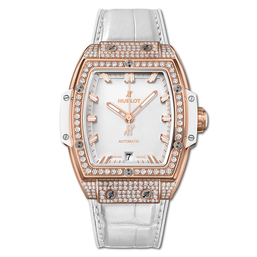Hublot 665.OE.2080.LR.1604 : Spirit of Big Bang 39 King Gold / Pavé / White