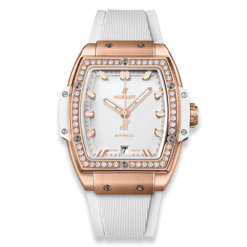 Hublot 665.OE.2080.RW.1204 : Spirit of Big Bang 39 King Gold / Diamonds / White