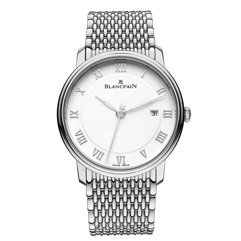 Blancpain 6651-1127-MMB : Villeret Ultraplate Automatique 40mm Stainless Steel / White / Bracelet