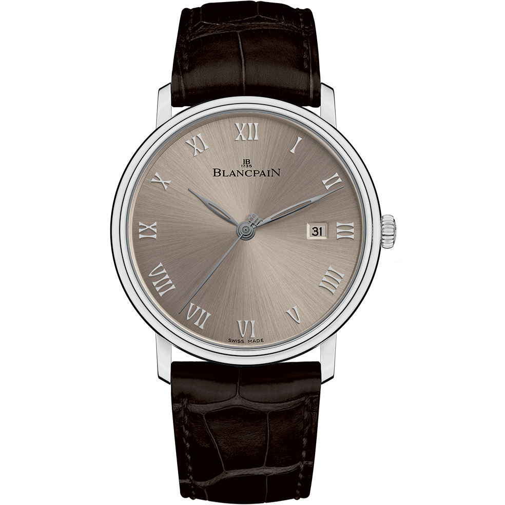 Blancpain 6651-1504-55 : Villeret Ultraplate Automatique 40mm White Gold / Grey