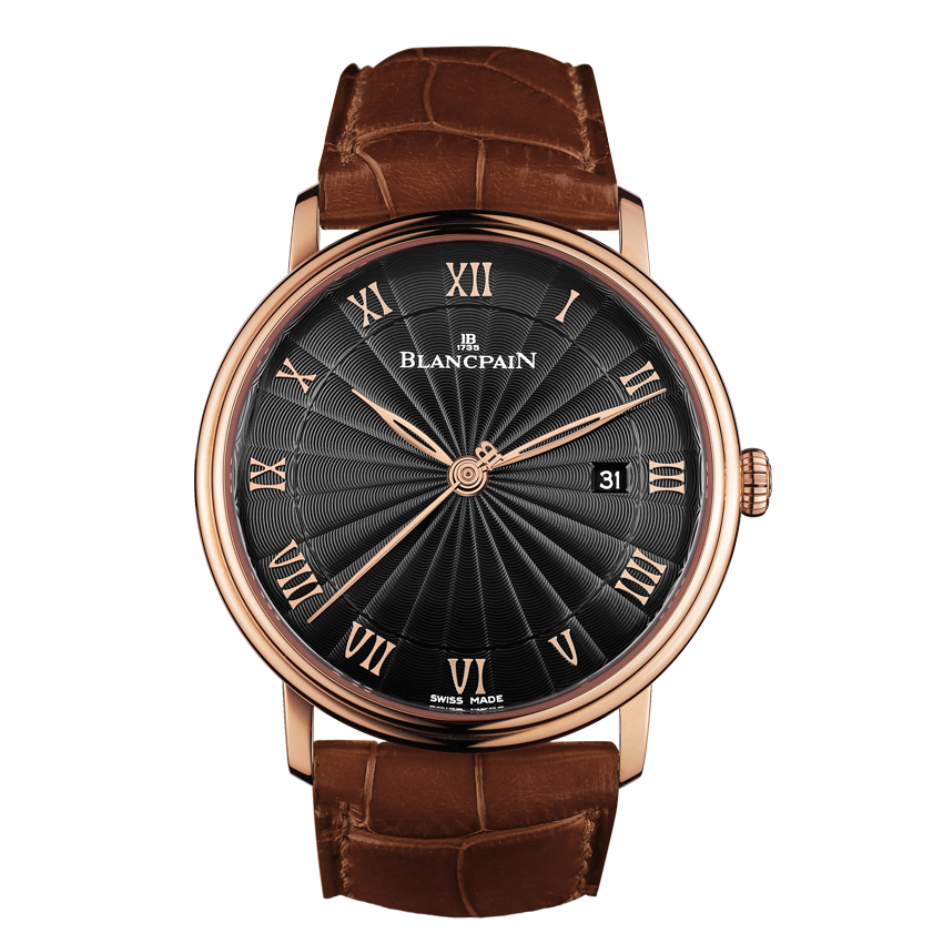 Blancpain 6651-3630-55B : Villeret Ultraplate Automatique 40mm Red Gold / Black