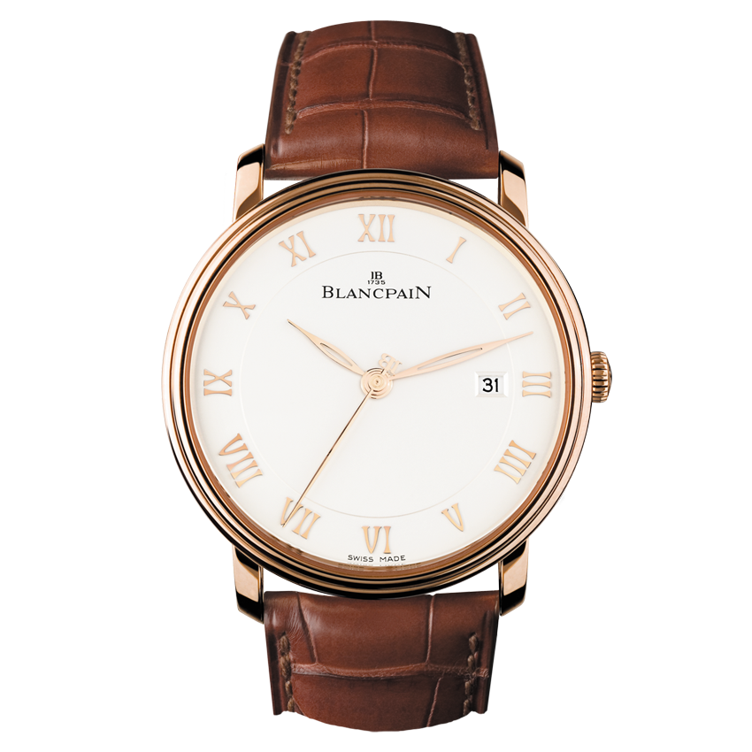 Blancpain 6651-3642-55B : Villeret Ultraplate Automatique 40mm Red Gold / Opalin