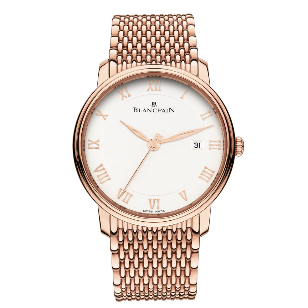 Blancpain 6651-3642-MMB : Villeret Ultraplate Automatique 40mm Red Gold / Opalin / Bracelet