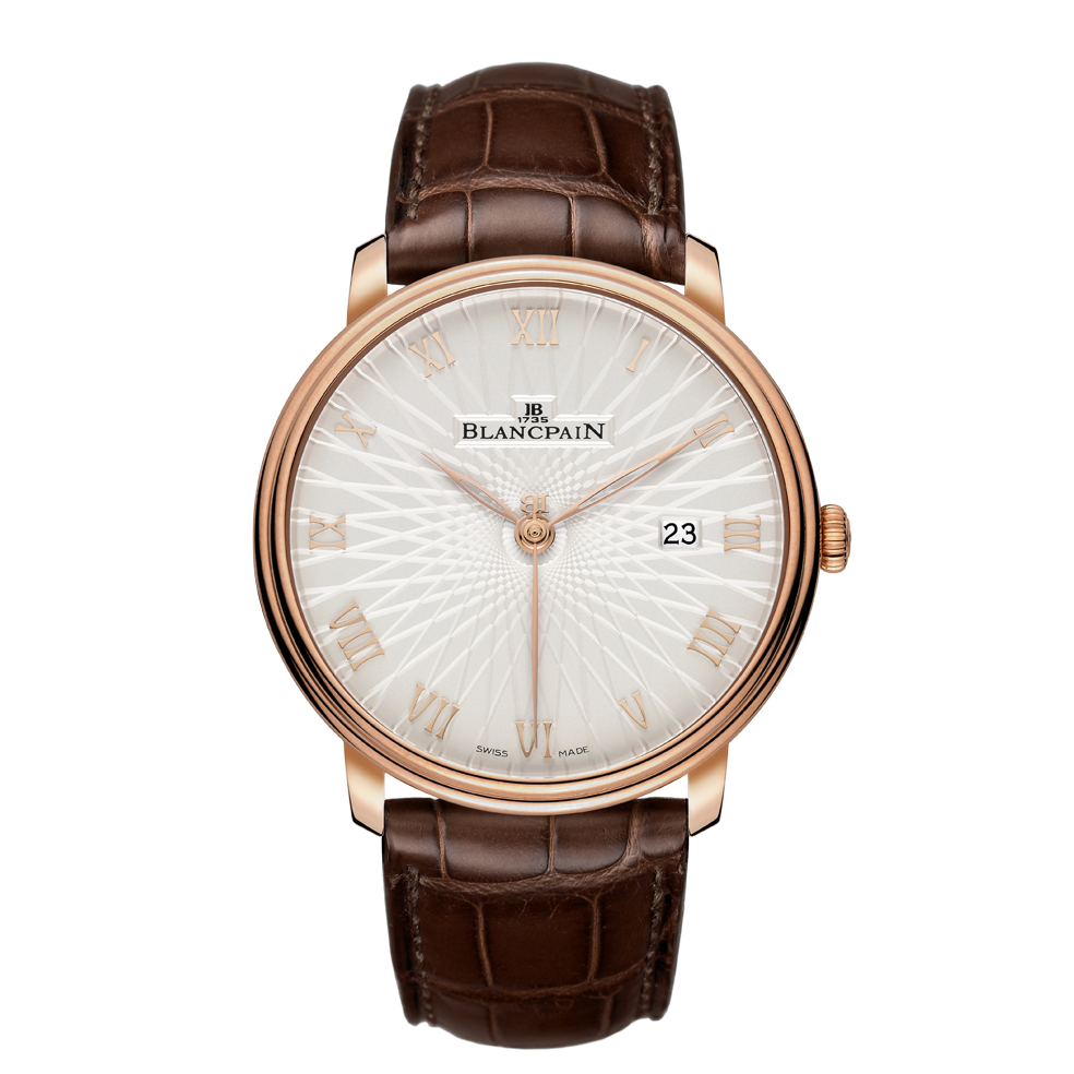 Blancpain 6651C-3642-55A : Villeret Ultraplate Automatique 40mm Red Gold / Opalin Frappé
