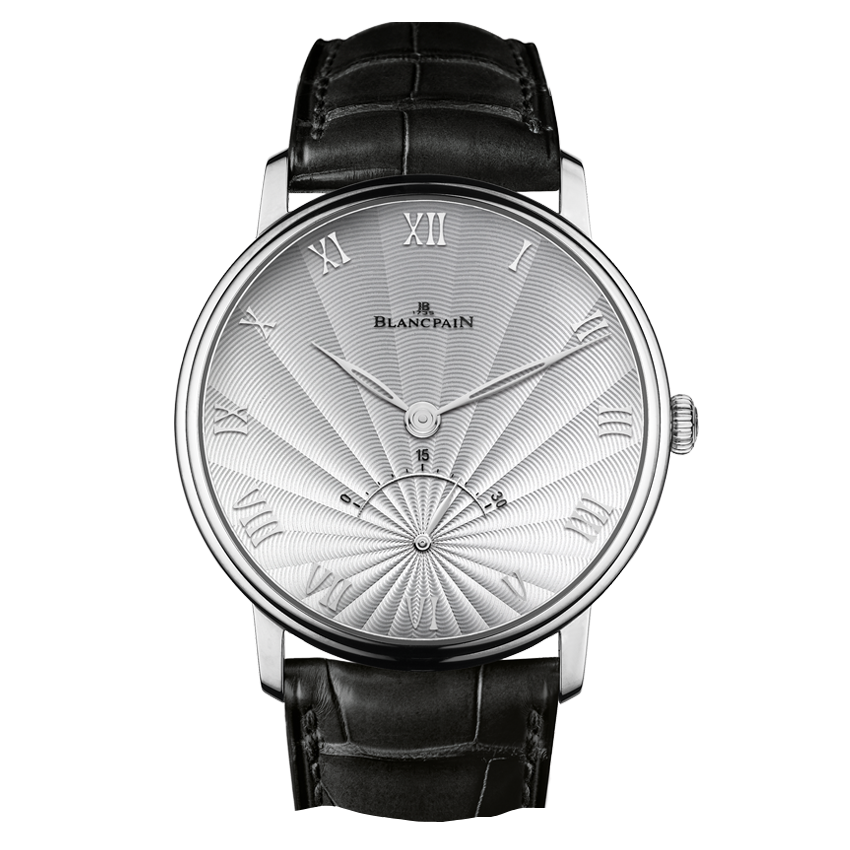 Blancpain 6653-1542-55B : Villeret Ultraplate Seconde Rétrograde White Gold / Opalin Flinqué