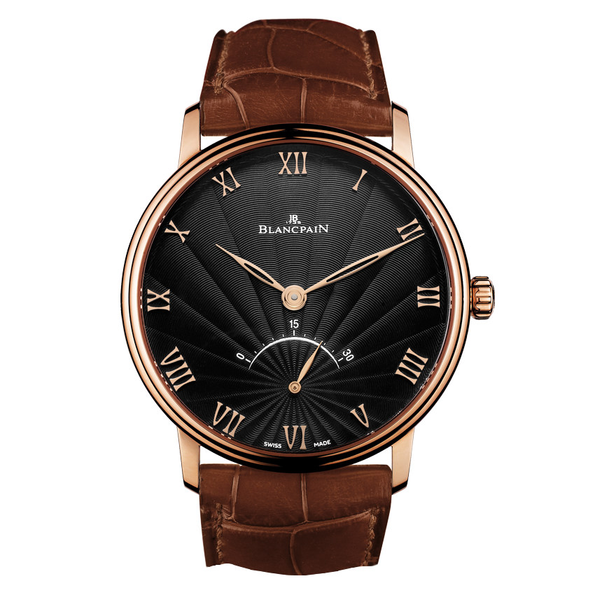 Blancpain 6653-3630-55B : Villeret Ultraplate Seconde Rétrograde Red Gold / Black