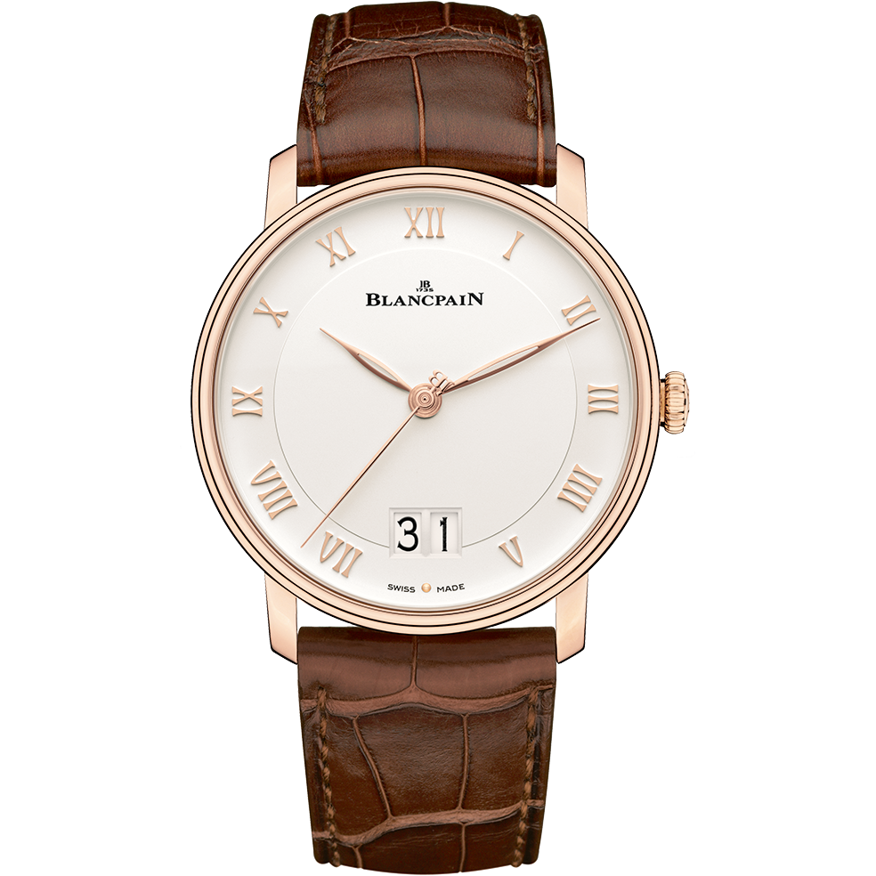 Blancpain 6669-3642-55B : Villeret Grande Date Red Gold / Opalin