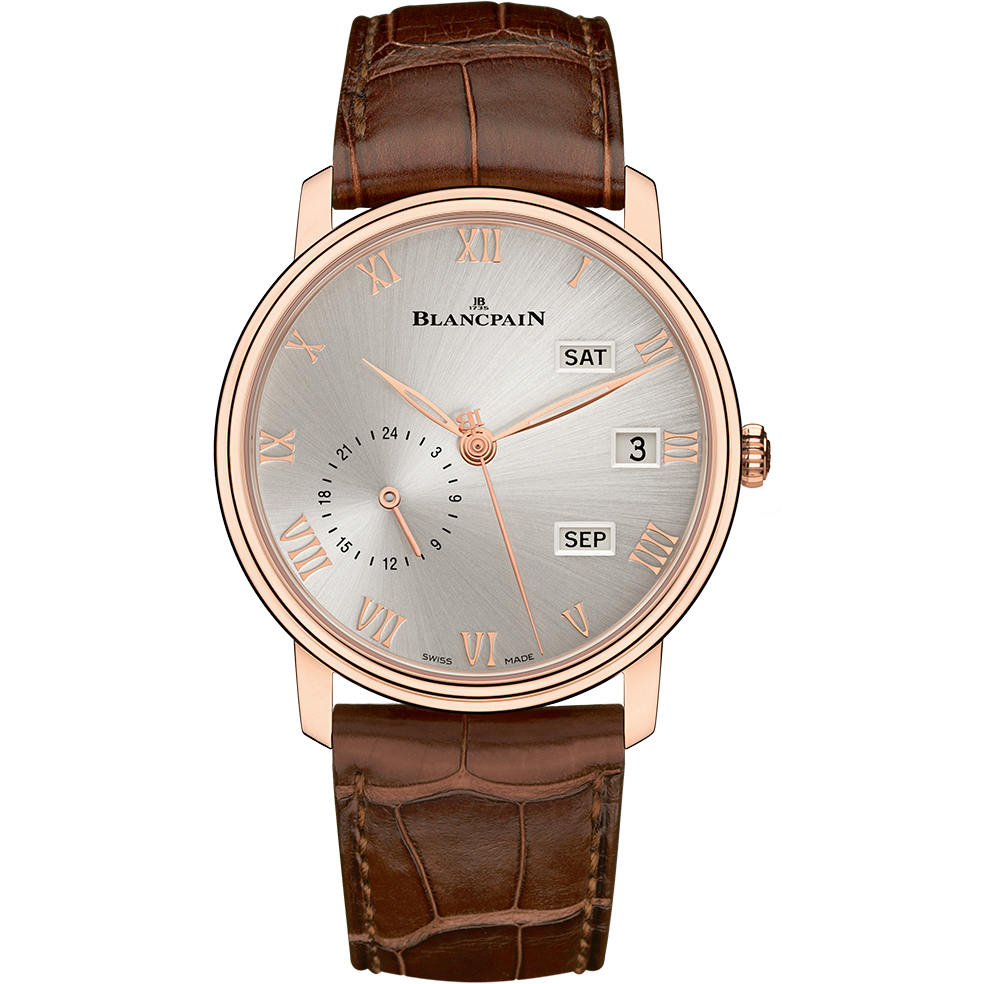 Blancpain 6670-3642-55 : Villeret Quantième Annuel GMT Red Gold / Grey