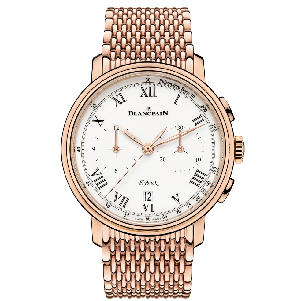 Blancpain 6680F-3631-MMB : Villeret Chronographe Flyback Pulsomètre Red Gold / Enamel