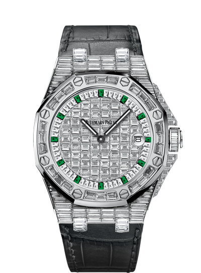 Audemars Piguet 67543BC.ZZ.D002CR.01 : Royal Oak OffShore 67543 Lady Quartz Emerald Hour