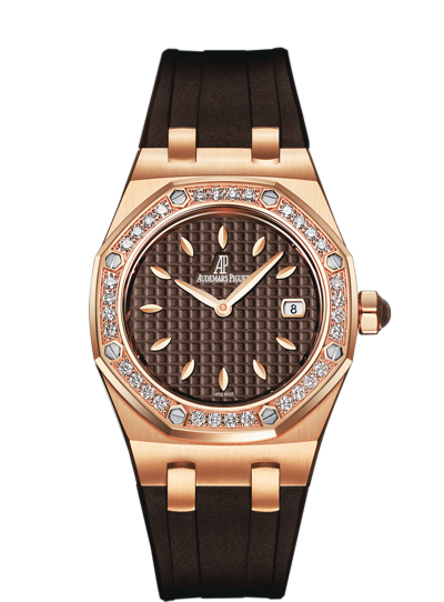 Audemars Piguet 67601OR.ZZ.D080CA.01 : Royal Oak 67601 Quartz Pink Gold / Brown