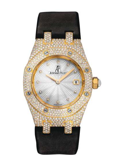 Audemars Piguet 67605BA.ZZ.D080SU.01 : Royal Oak 67601 Quartz Yellow Gold / Diamond / MOP
