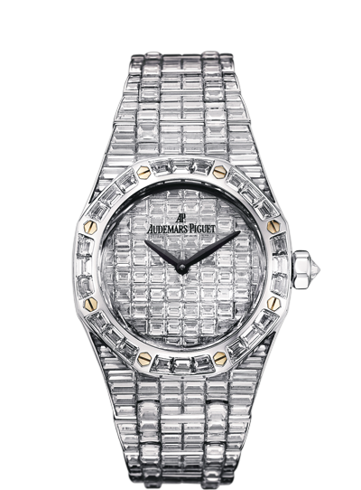 Audemars Piguet 67606BC.ZZ.9179BC.01 : Royal Oak Lady White Gold / Baguette / Baguette