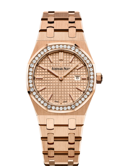Audemars Piguet 67651OR.ZZ.1261OR.03 : Royal Oak 67651 Quartz Pink Gold / Pink / Bracelet