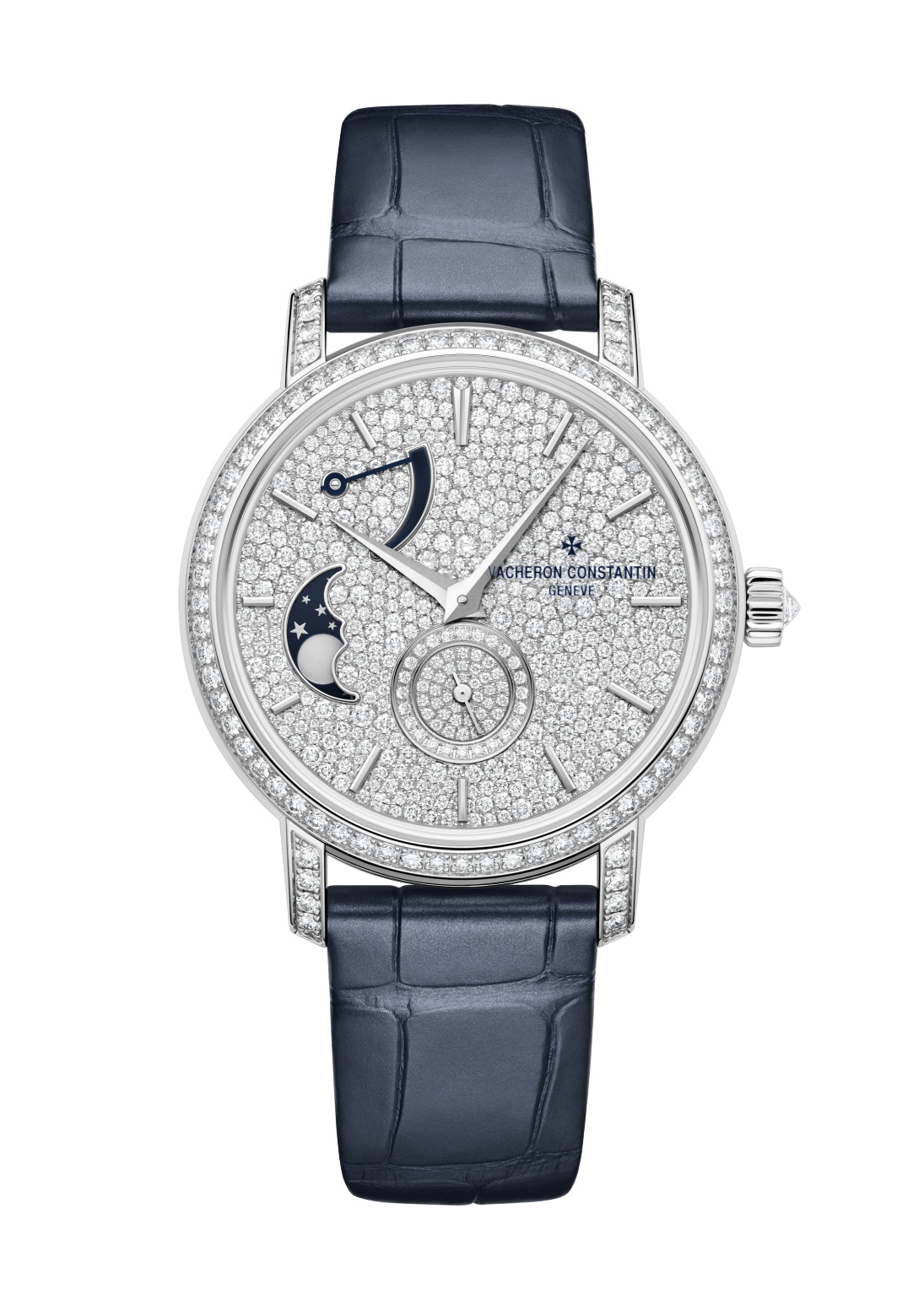 Vacheron Constantin 7006T/000G-B913 : Traditionnelle Moon Phase and Power Reserve White Gold - Diamond / Diamond