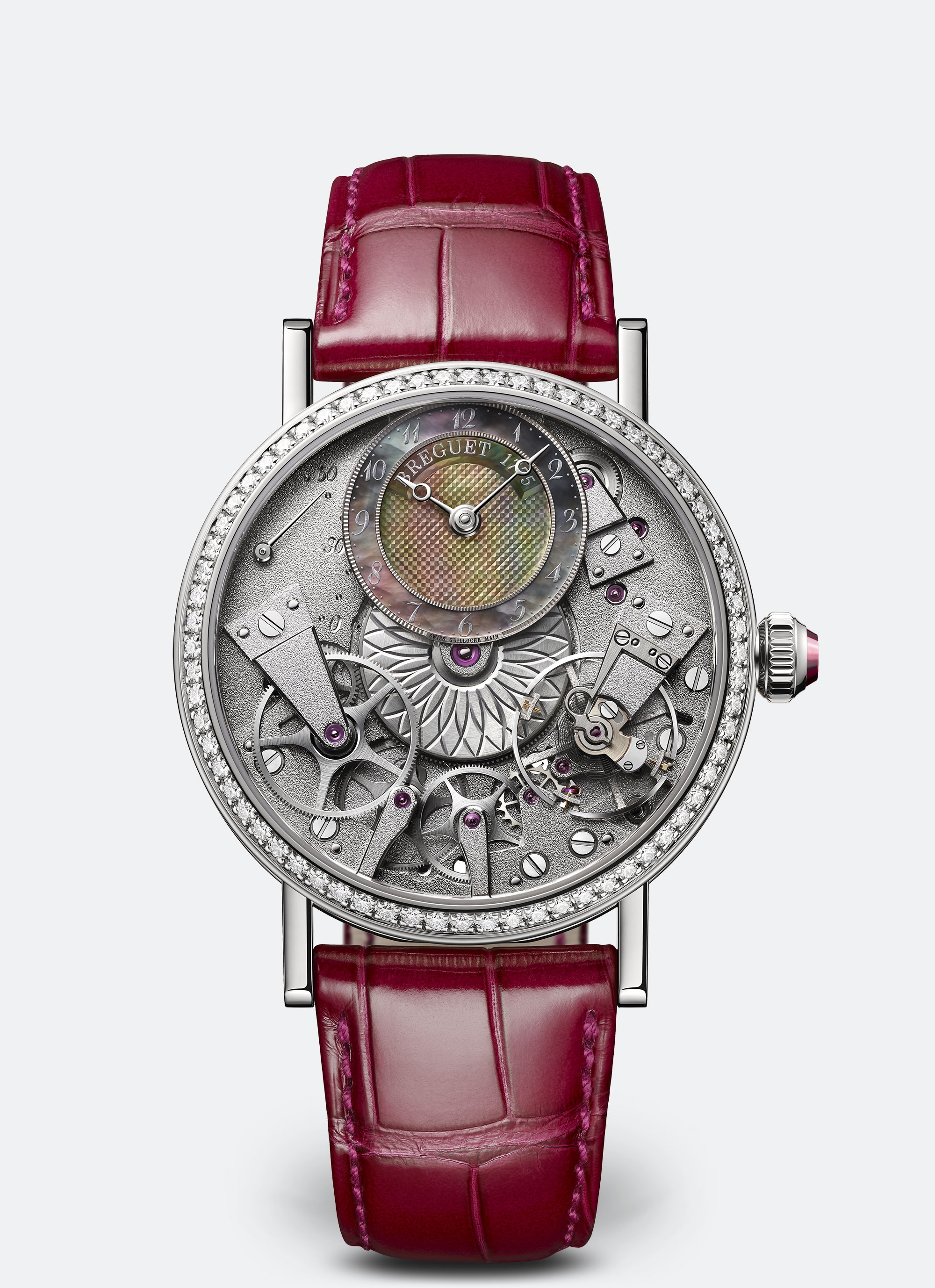 Breguet 7038BB/1T/9V6/D00D : Tradition Dame 7038 Automatique White Gold / Diamond /  MOP