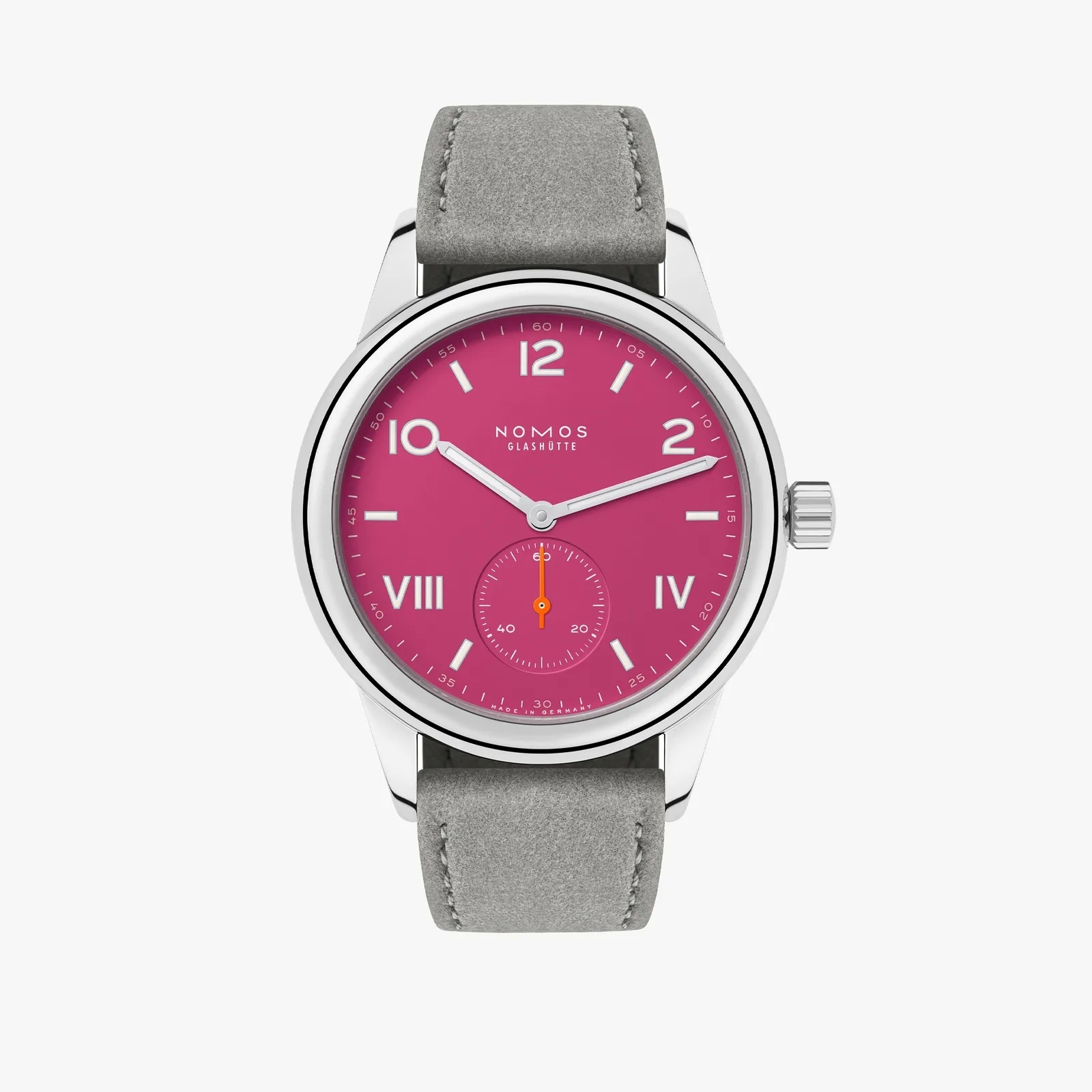 Nomos Glashütte 711.GB : Club Campus 36 Deep Pink / Open Case Back