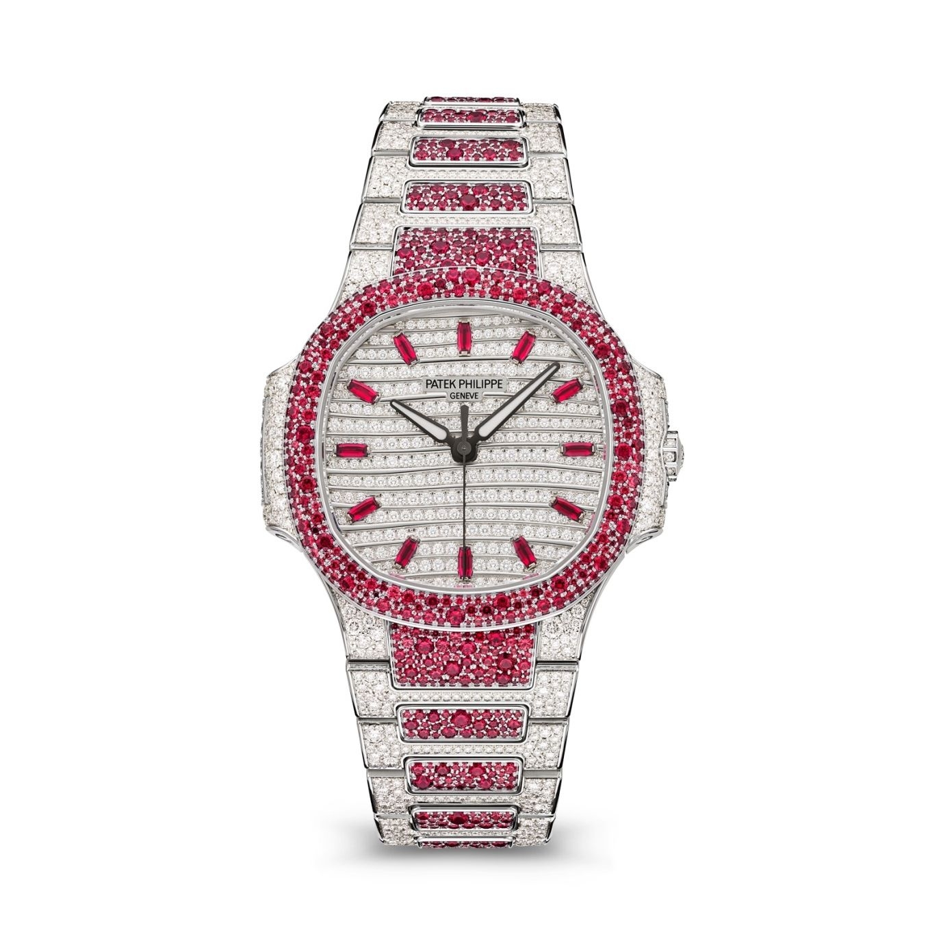 Patek Philippe 7118/1452G-001 : Nautilus 7118 Haute Joaillerie White Gold - Ruby