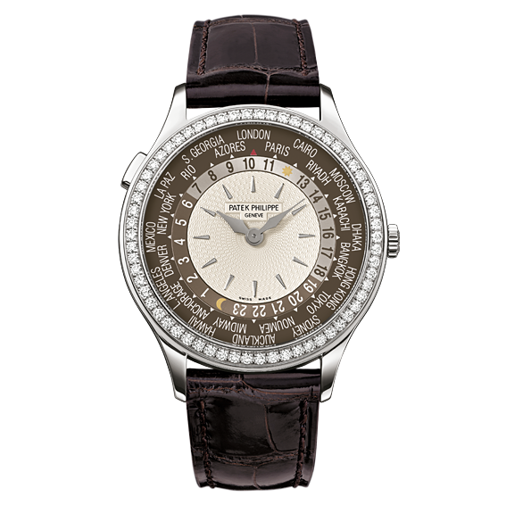 Patek Philippe 7130G-010 : World Time 7130 White Gold / Brown