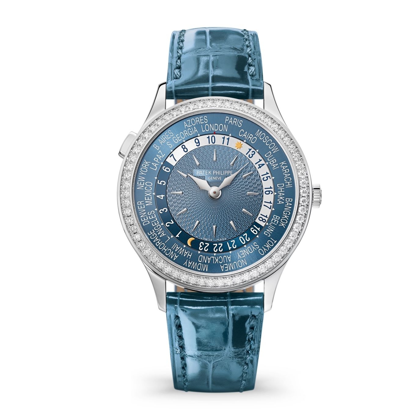 Patek Philippe 7130G-016 : World Time 7130 White Gold / Blue - Beijing