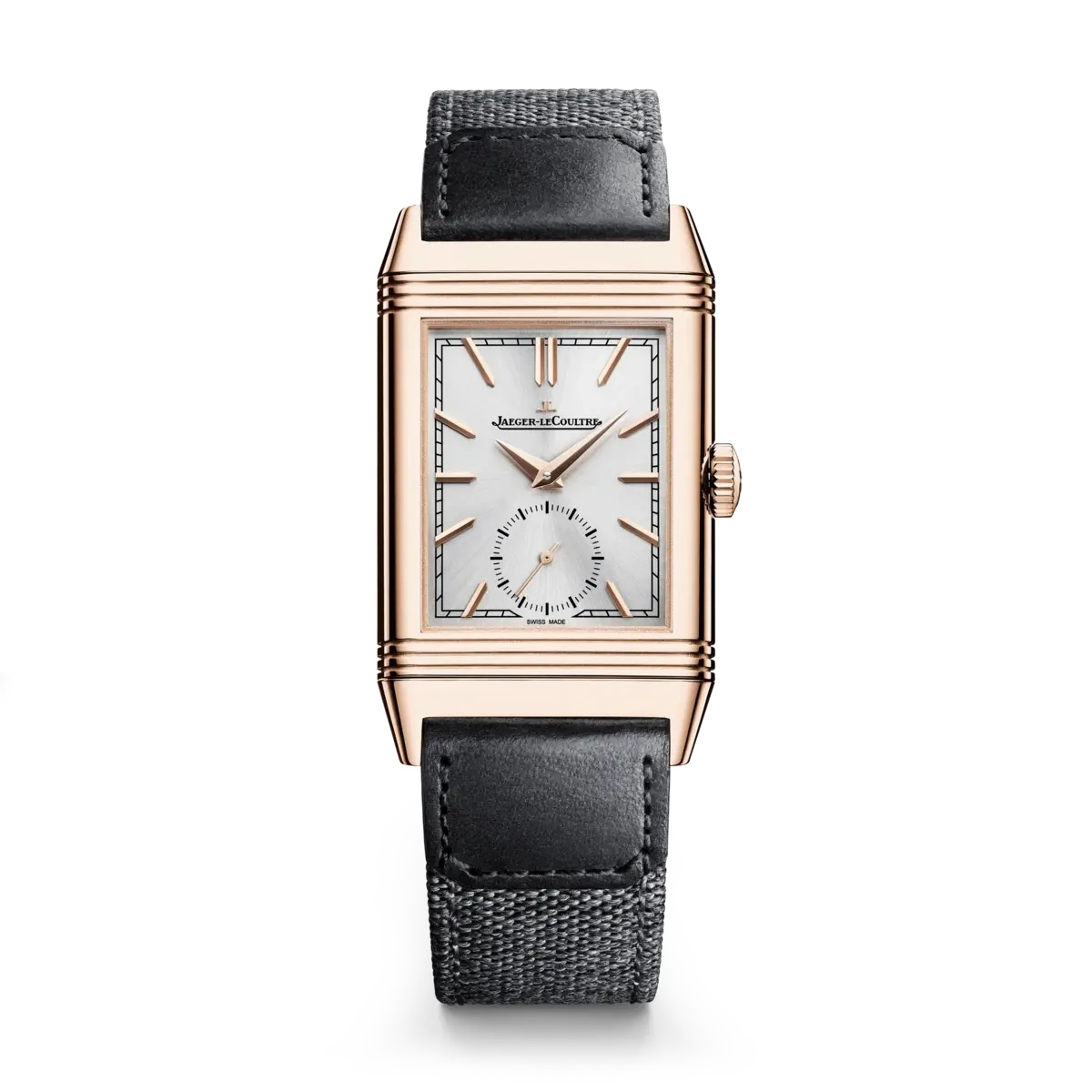 Jaeger-LeCoultre 7132521 : Reverso Tribute Small Seconds Pink Gold / Silver / Fagliano