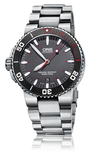 Oris 733 7653 4183-Set MB : Aquis Red Limited Edition