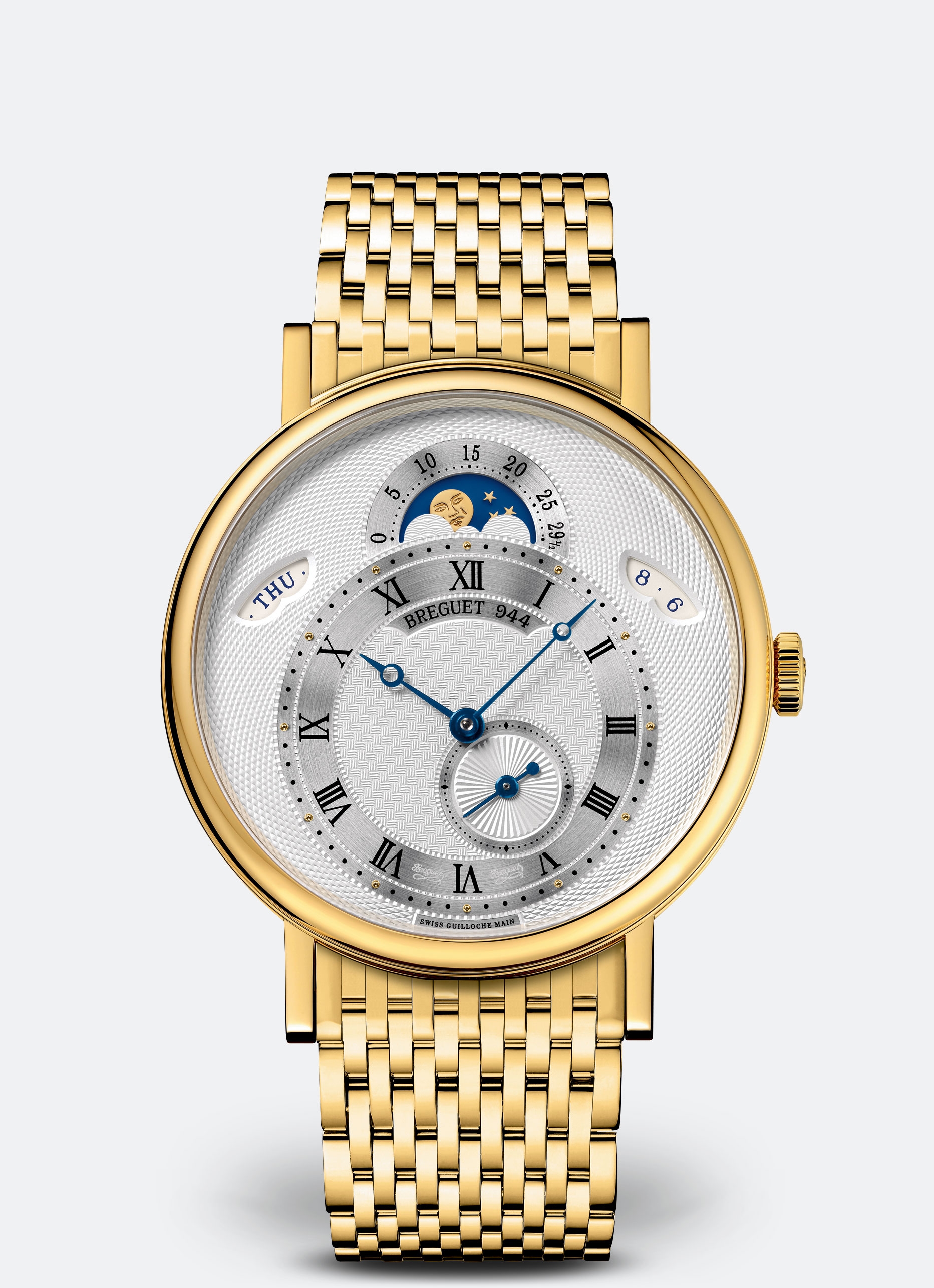 Breguet 7337BA/1E/AV0 : Classique 7337 Yellow Gold / Silver / Bracelet