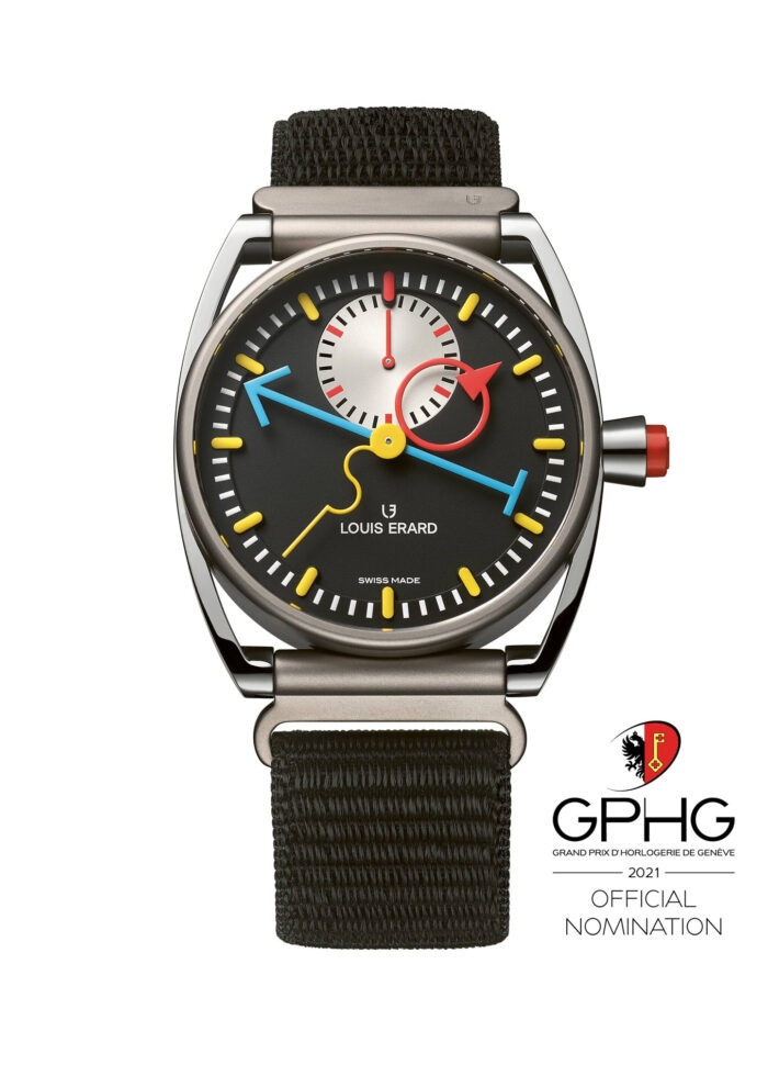 Louis Erard 74359TT02.BTT88 : Excellence Le Chrono Monopoussoir Louis Erard x Alain Silberstein Titanium / Black