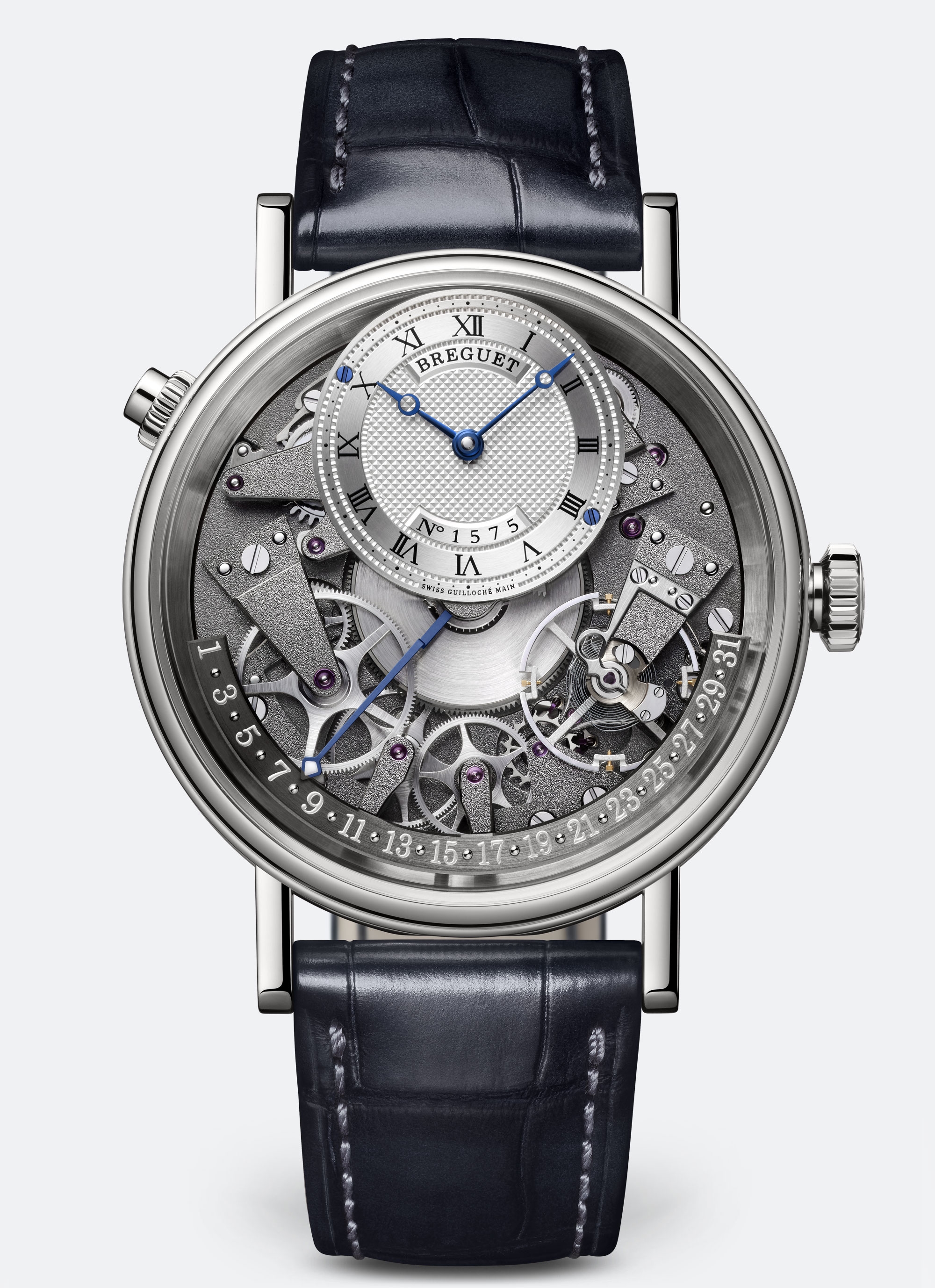 Breguet 7597BB/G1/9WU : Tradition 7597 Quantième Rétrograde White Gold / Silver