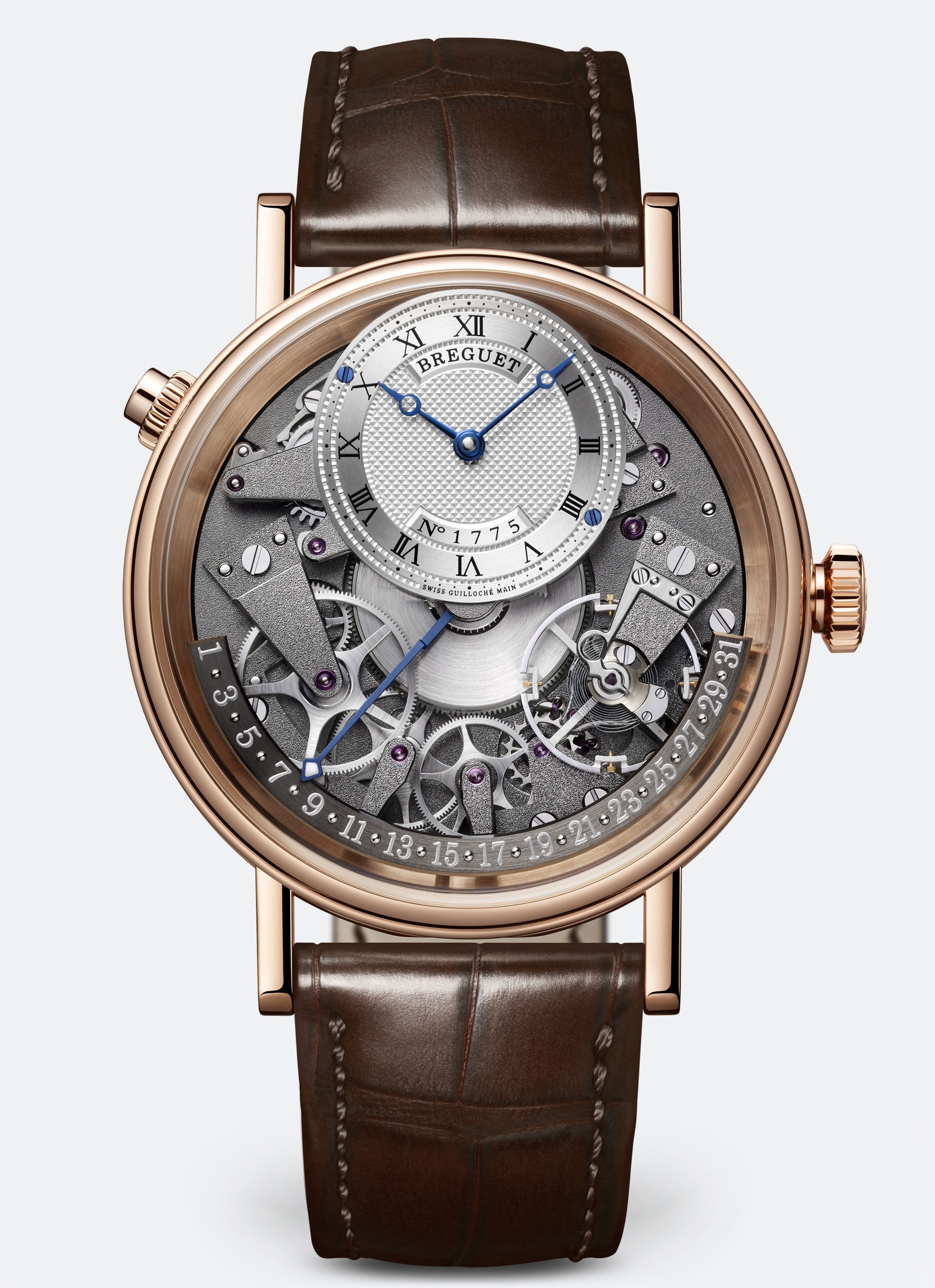 Breguet 7597BR/G1/9WU : Tradition 7597 Quantième Rétrograde Rose Gold / Silver