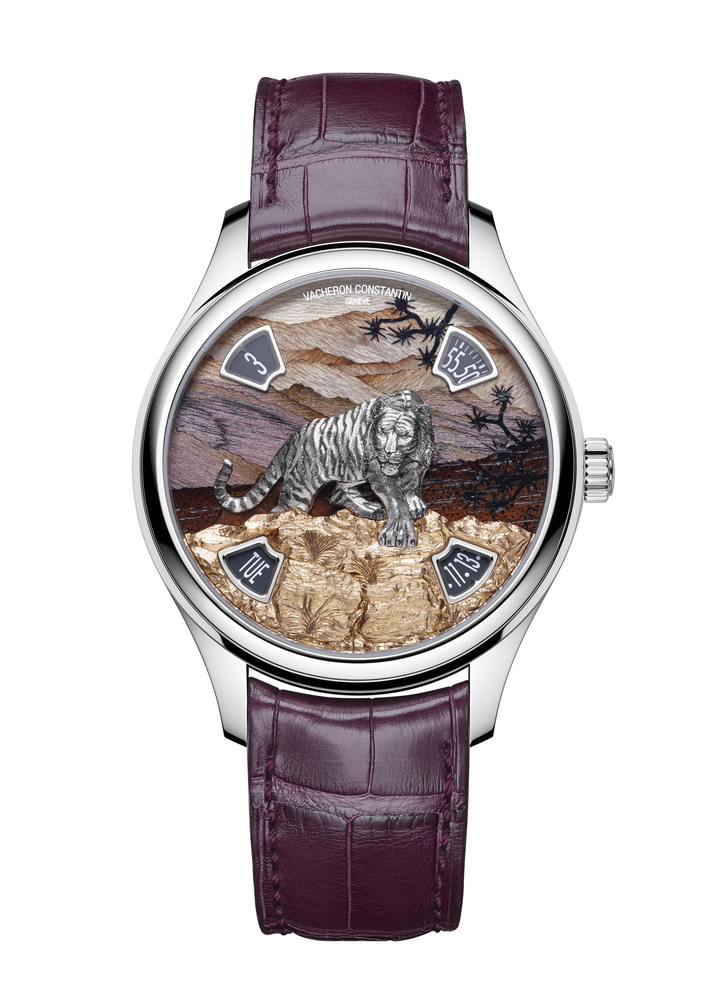 Vacheron Constantin 7600C/000G-B448 : Les Cabinotiers Les Cabinotiers Imperial Tiger White Gold / Burgundy Wood
