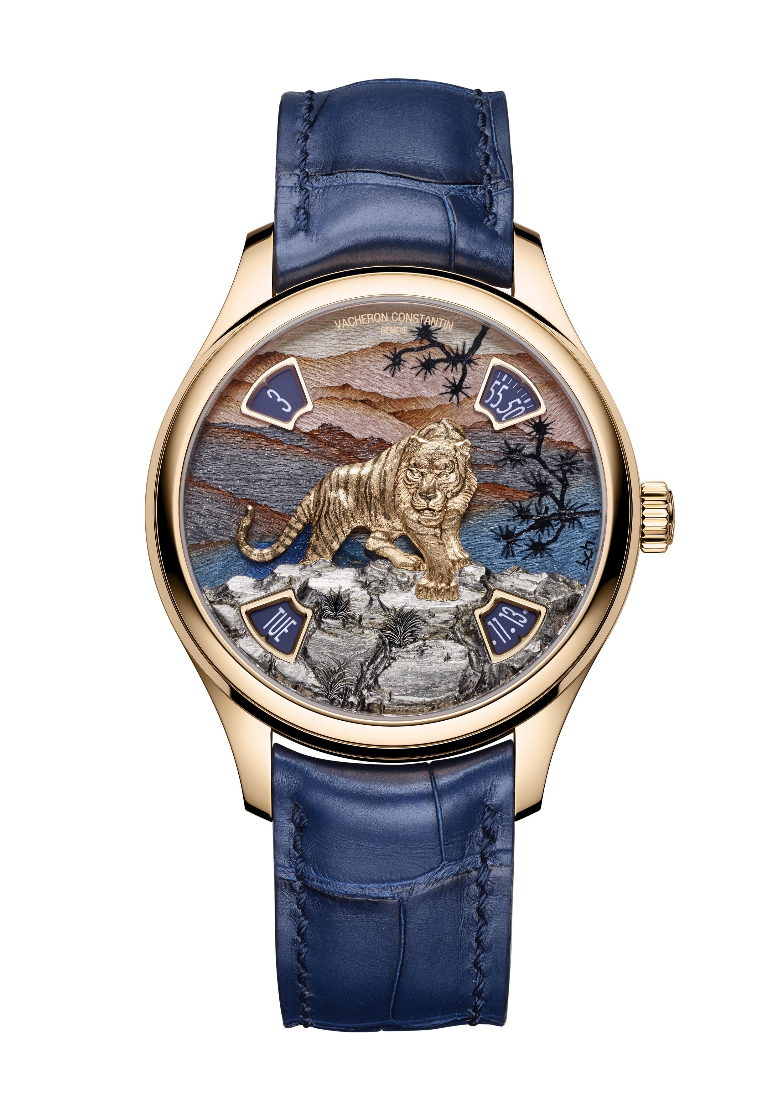 Vacheron Constantin 7600C/000R-B445 : Les Cabinotiers Les Cabinotiers Imperial Tiger Pink Gold / Bloe Wood