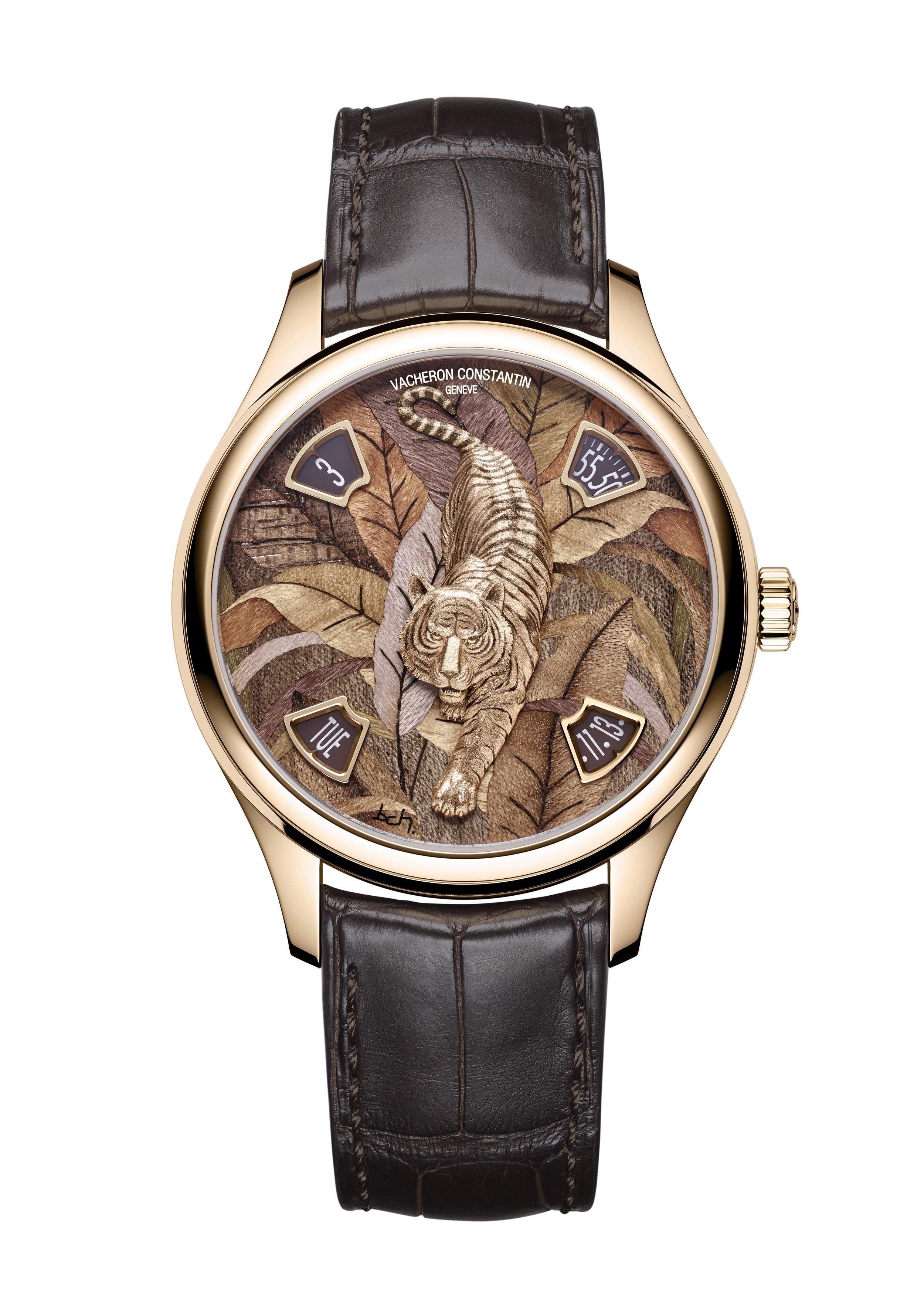 Vacheron Constantin 7600C/000R-B454 : Les Cabinotiers Majestic Tiger Pink Gold / Yellow Wood