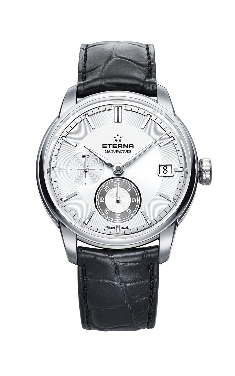 Eterna 7661.41.66.1324 : Adventic GMT Silver / Strap