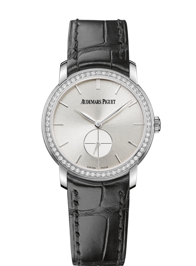 Audemars Piguet 77239BC.ZZ.A002CR.01 : Jules Audemars Small Seconds White Gold / Diamond / Silver