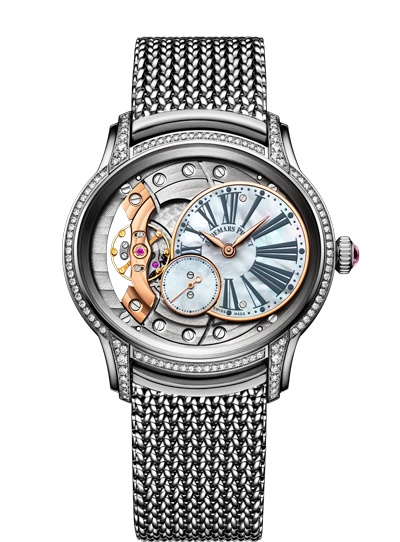 Audemars Piguet 77247BC.ZZ.1272BC.01 : Millenary Hand-wound White Gold / Mother of Pearl / Bracelet