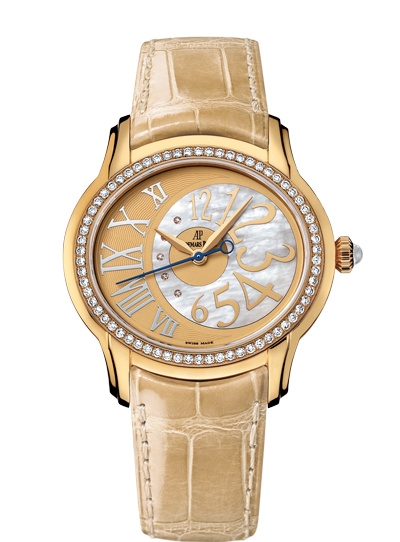 Audemars Piguet 77301BA.ZZ.D097CR.01 : Millenary Self-Winding Yellow Gold / Beige