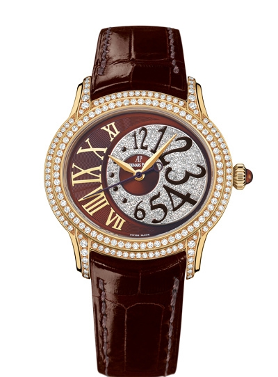 Audemars Piguet 77302BA.ZZ.D094CR.01 : Millenary Self-Winding Yellow Gold / Brown