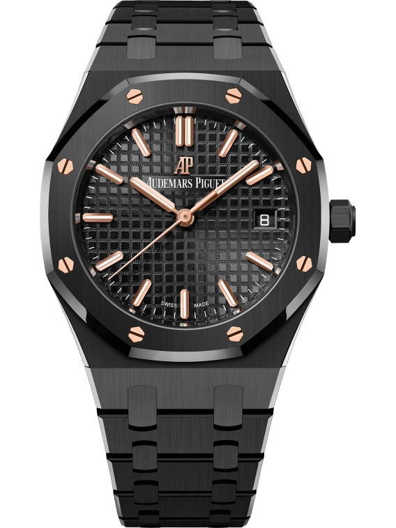 Audemars Piguet 77350CE.OO.1266CE.01 : Royal Oak Selfwinding 34 Ceramic / Black / 50th Anniversary